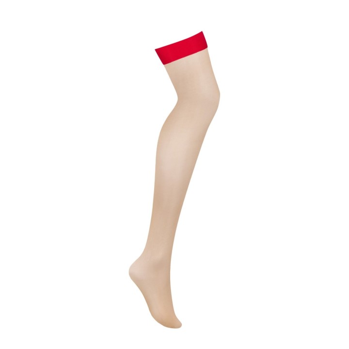 Strümpfe Nude-Rot S814 von Obsessive | Fesselliebe.de