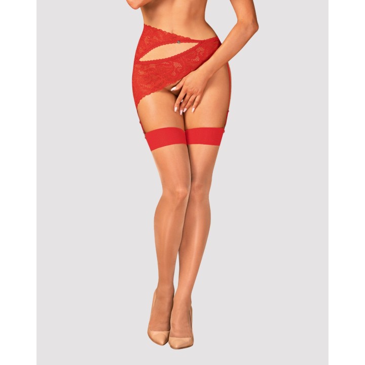 Strümpfe Nude-Rot S814 von Obsessive | Fesselliebe.de