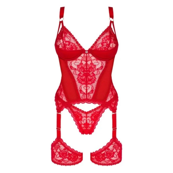 Belovya Korsett & Tanga rot von Obsessive kaufen | Fesselliebe