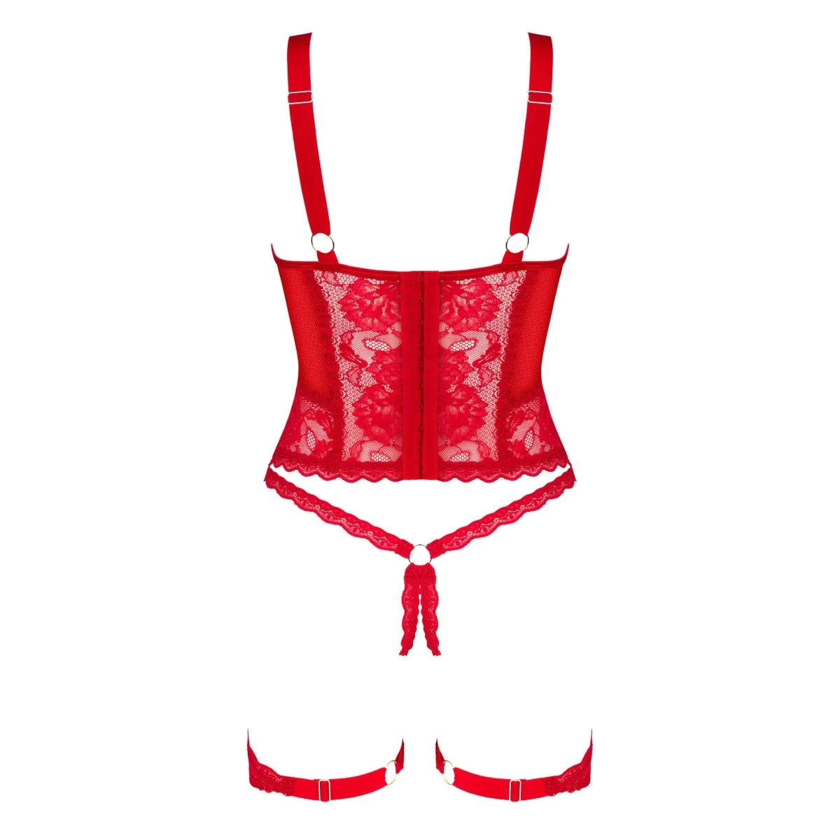Belovya Korsett & Tanga rot von Obsessive kaufen | Fesselliebe
