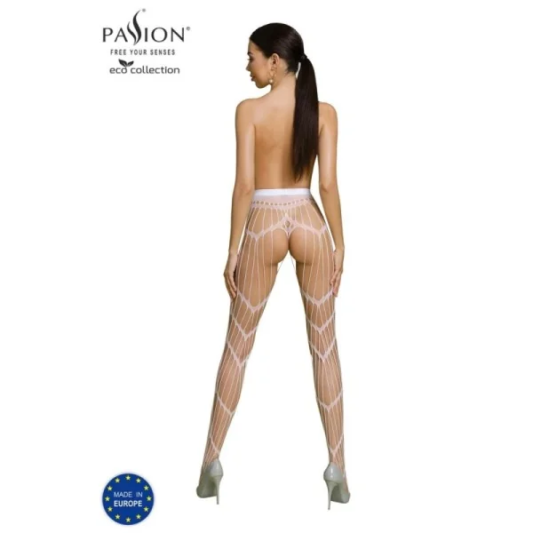 Eco Strumpfhose Ouvert S006 weiß von Passion Eco Collection kaufen | Fesselliebe