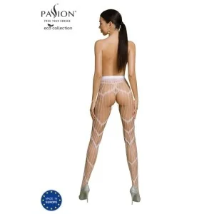 Eco Strumpfhose Ouvert S006 Weiss von Passion Eco Collection