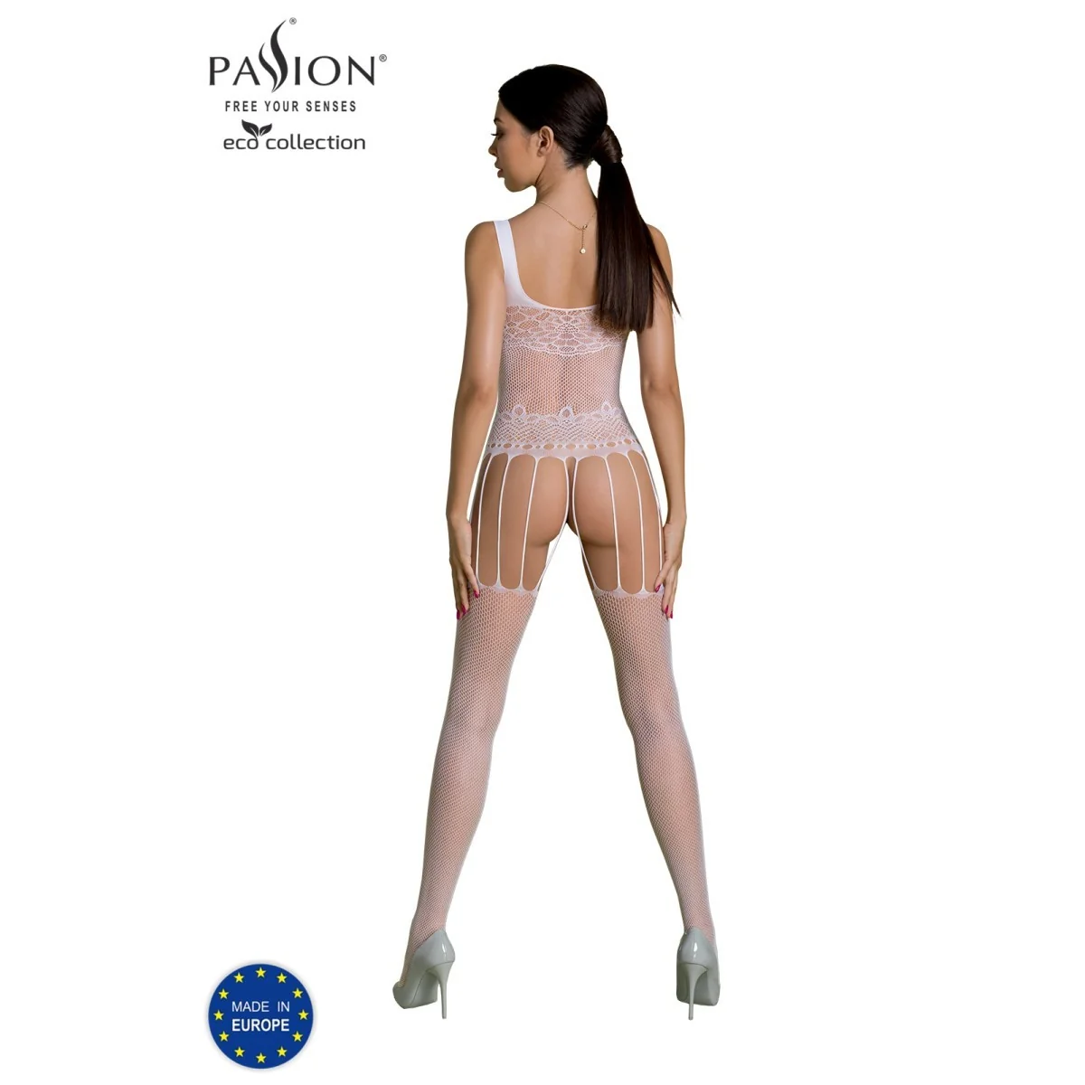 Eco Bodystocking Bs001 weiß von Passion Eco Collection kaufen | Fesselliebe