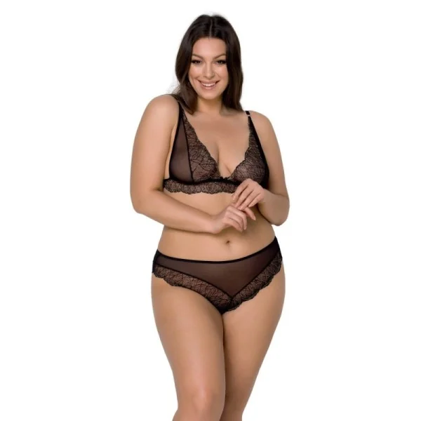 Amberly Size Plus 2er Set schwarz von Passion Size Plus kaufen | Fesselliebe