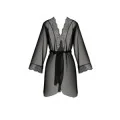 Amberly Size Plus Peignoir Schwarz von Passion Size Plus