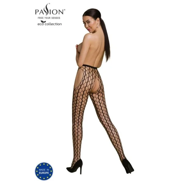 Eco Strumpfhose Ouvert S007 schwarz von Passion Eco Collection kaufen | Fesselliebe