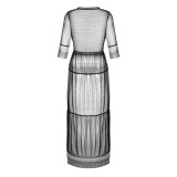 Estiqua Peignoir Schwarz von Obsessive | Fesselliebe.de