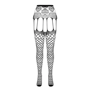 Eco Straps-Strumpfhose S009 Schwarz von Passion Eco Collection