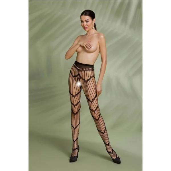 Eco Strumpfhose Ouvert S006 schwarz von Passion Eco Collection kaufen | Fesselliebe