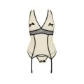 Viena Size Plus Korsett & Tanga Beige von Passion Size Plus