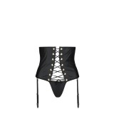 Celin Size Plus Korsett & Tanga Schwarz von Passion Size Plus | Fesselliebe.de