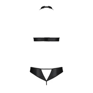 Malwia Size Plus 2er Set mit offenem BH Schwarz von Passion Size Plus