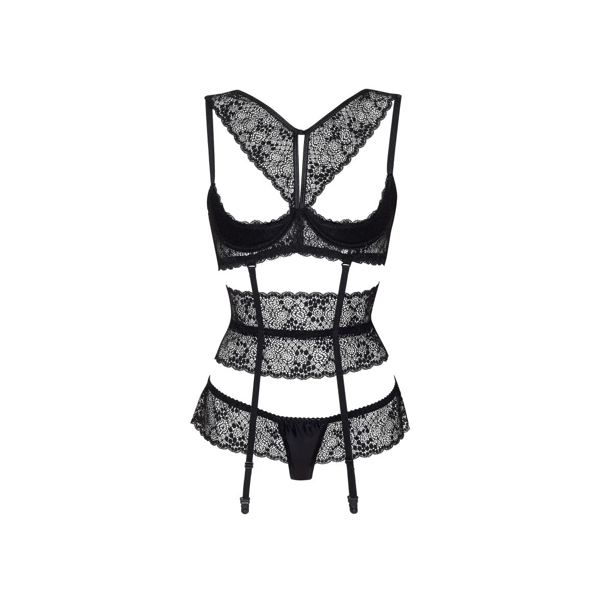 Lilie 3er Set schwarz von Beauty Night Fashion kaufen | Fesselliebe