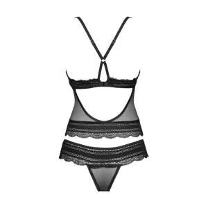 Ivannes Top & Tanga Schwarz von Obsessive