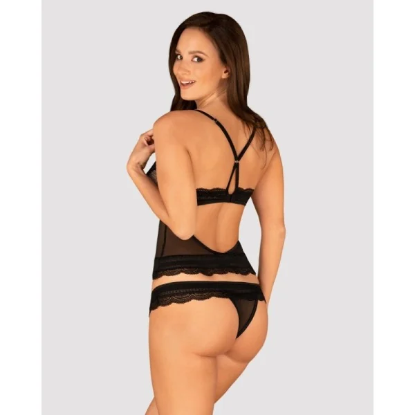 Ivannes Top & Tanga schwarz von Obsessive kaufen | Fesselliebe