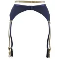 Strumpfgürtel Blau-Beige V-9332 von Axami
