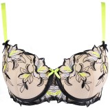 Push-Up BH Beige-Schwarz V-10151 von Axami | Fesselliebe.de