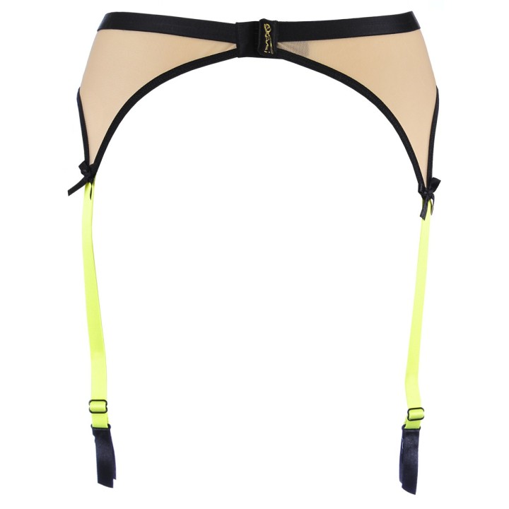 Strumpfgürtel Beige-Schwarz V-10142 von Axami | Fesselliebe.de