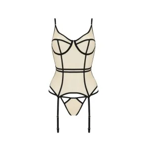 Serara Korsett & Tanga Beige von Passion-Exklusiv