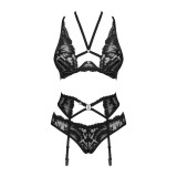 Alessya 3er Set Schwarz von Obsessive | Fesselliebe.de