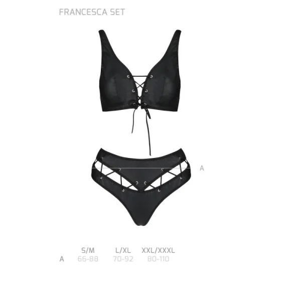 Francesca 2er Set schwarz von Passion-Exklusiv kaufen | Fesselliebe