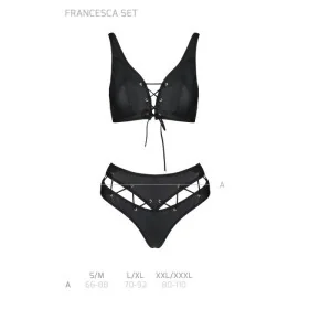 Francesca 2er Set Schwarz von Passion-Exklusiv