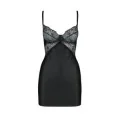 Astrida Chemise & Tanga Schwarz von Passion-Exklusiv