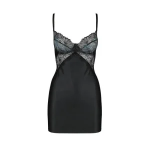 Astrida Chemise & Tanga Schwarz von Passion-Exklusiv