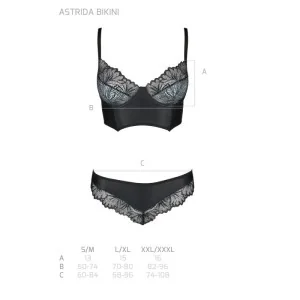 Astrida Bikini 2er Set Schwarz von Passion-Exklusiv