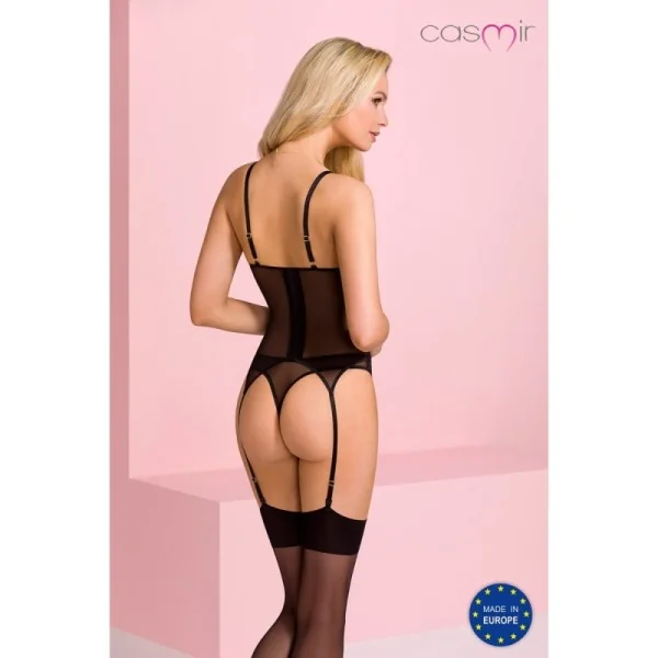 Denerys Korsett & Tanga schwarz von Casmir kaufen | Fesselliebe
