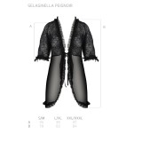 Eco Selaginella Peignoir Schwarz von Passion Eco Collection | Fesselliebe.de