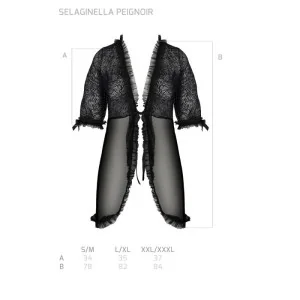 Eco Selaginella Peignoir Schwarz von Passion Eco Collection