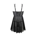 Eco Selaginella Chemise & Tanga Schwarz von Passion Eco Collection