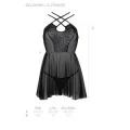 Eco Selaginella Chemise & Tanga Schwarz von Passion Eco Collection