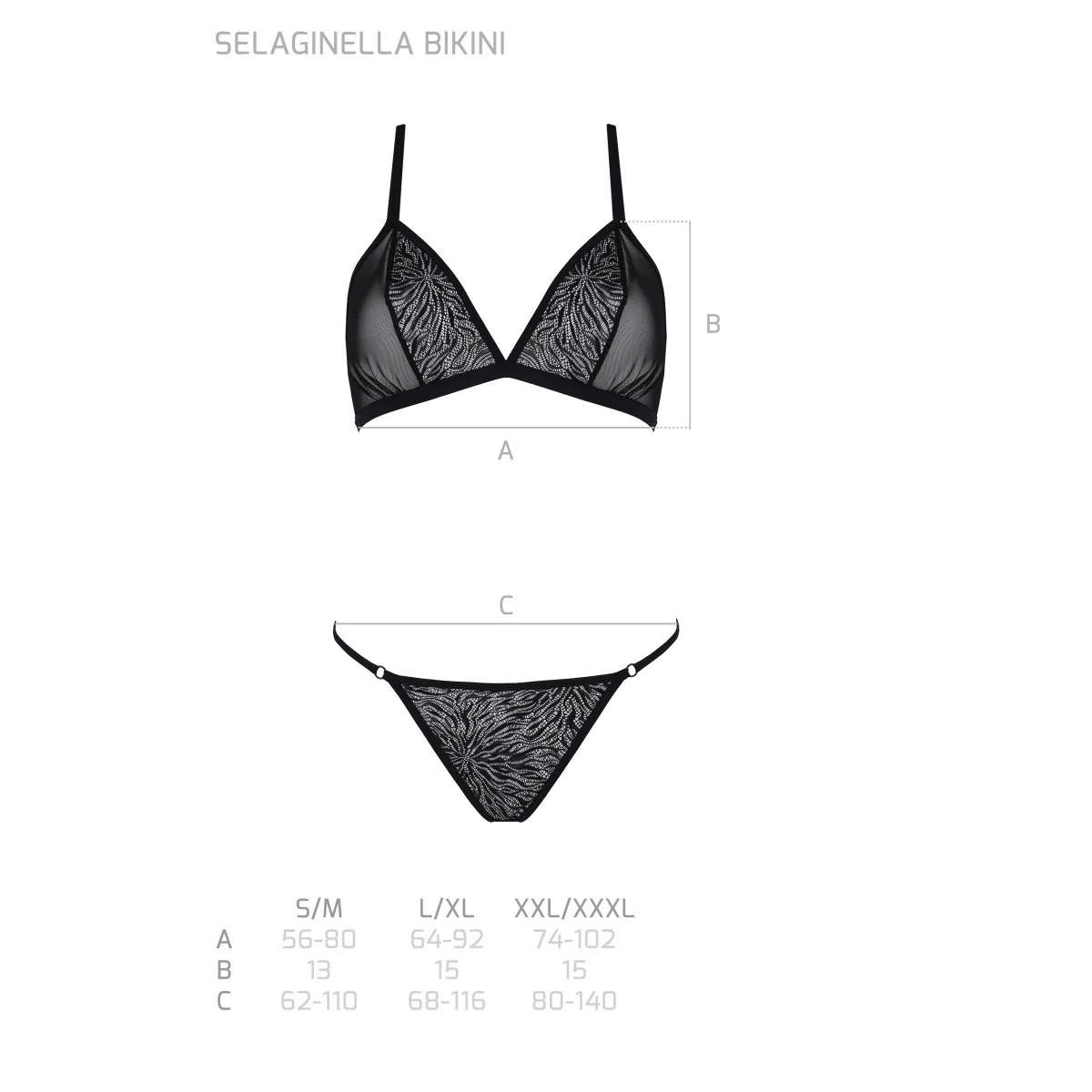 Eco Selaginella Bikini schwarz von Passion Eco Collection kaufen | Fesselliebe