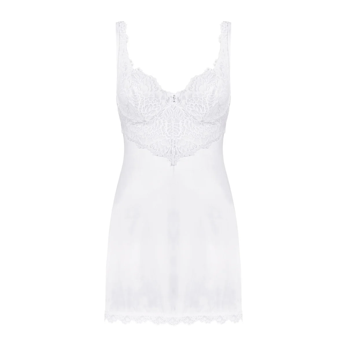 Amor Blanco Bügel Chemise & Tanga Weiss von Obsessive | Fesselliebe.de