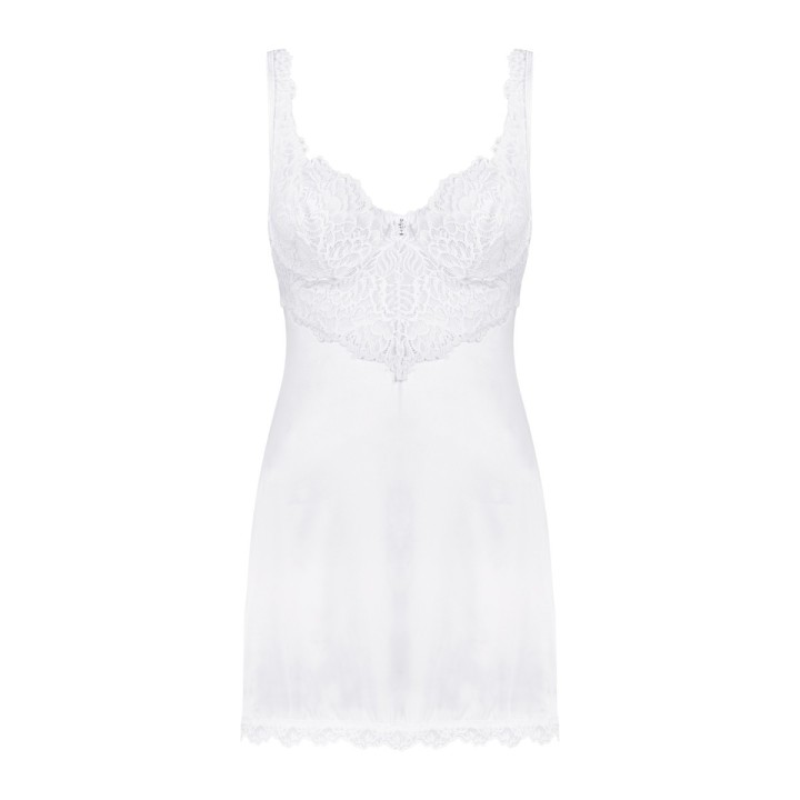 Amor Blanco Bügel Chemise & Tanga Weiss von Obsessive | Fesselliebe.de