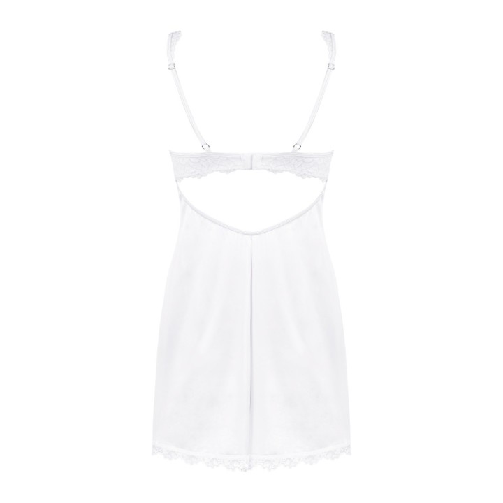 Amor Blanco Bügel Chemise & Tanga Weiss von Obsessive | Fesselliebe.de