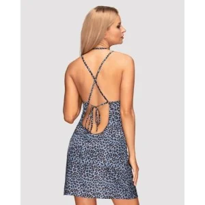 Nadines Chemise & Tanga Blau von Obsessive