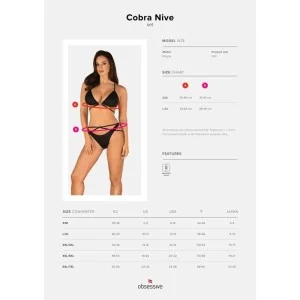 Cobra Nive 2er Set Schwarz von Obsessive