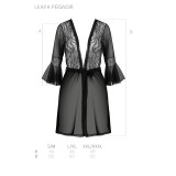 Eco Leafa Peignoir Schwarz von Passion Eco Collection | Fesselliebe.de