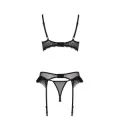 Eco Kerria 3er Set mit offenem BH Schwarz von Passion Eco Collection