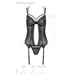 Eco Drosera Korsett & Tanga Schwarz von Passion Eco Collection | Fesselliebe.de