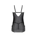 Eco Drosera Chemise & Tanga Schwarz von Passion Eco Collection