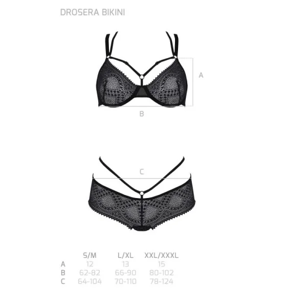 Eco Drosera 2er Set Bikini schwarz von Passion Eco Collection kaufen | Fesselliebe
