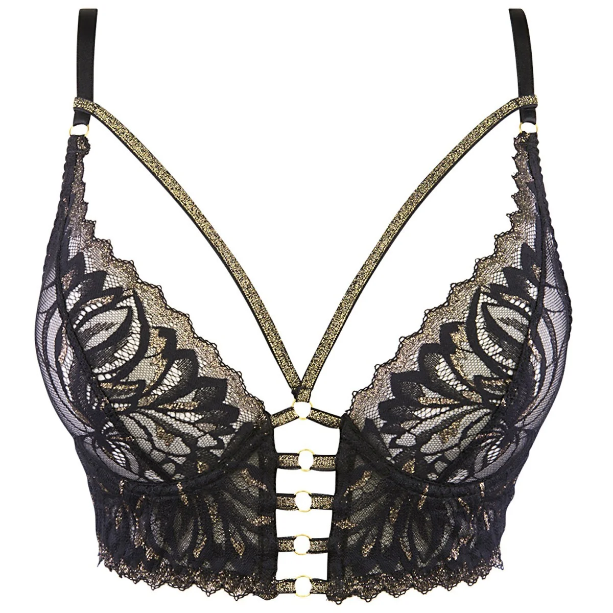 Bustier schwarz V-10111 von Axami kaufen | Fesselliebe