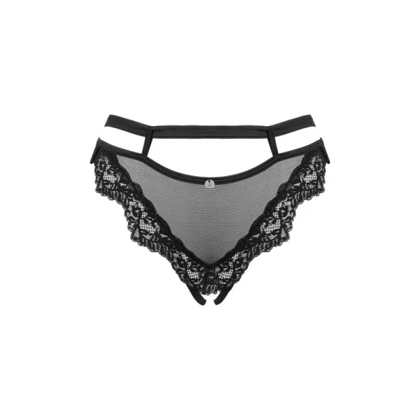 Setilla Offener Schritt Höschen Schwarz von Obsessive | Fesselliebe.de