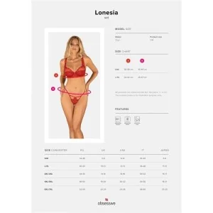 Lonesia 2er Set Rot von Obsessive