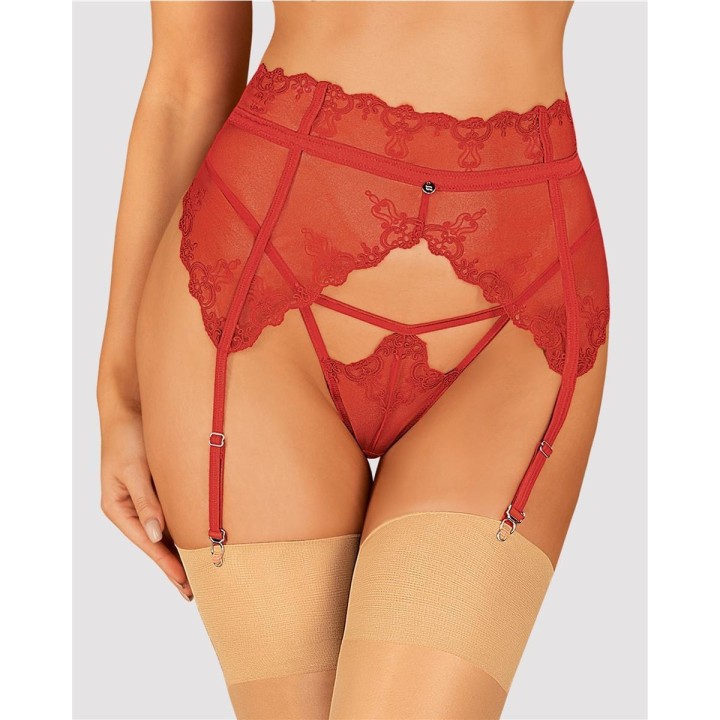 Lonesia Strumpfgürtel Rot von Obsessive | Fesselliebe.de
