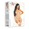 Sienna Korsett & Panty Nude-Weiss von Beauty Night Fashion